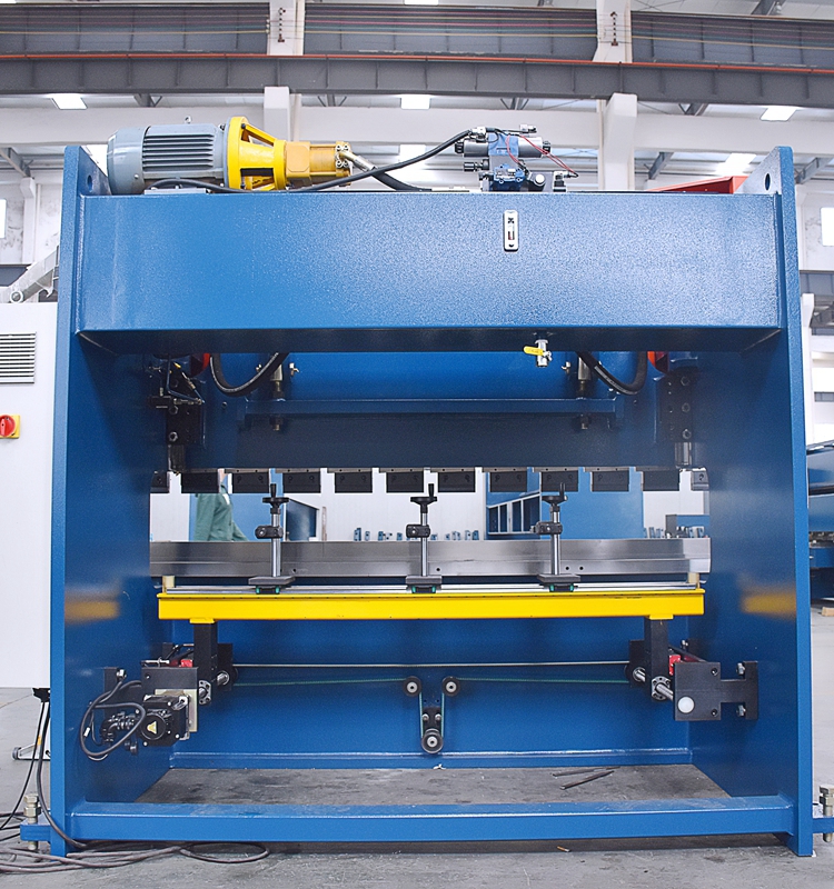 100t Cnc Metal Bending Machines, 3200 Mm Cnc Sheet Press Brake With E21 ماشین آلات خم کن فلزی 100 تنی، ترمز پرس ورق Cnc 3200 میلی متری با E21