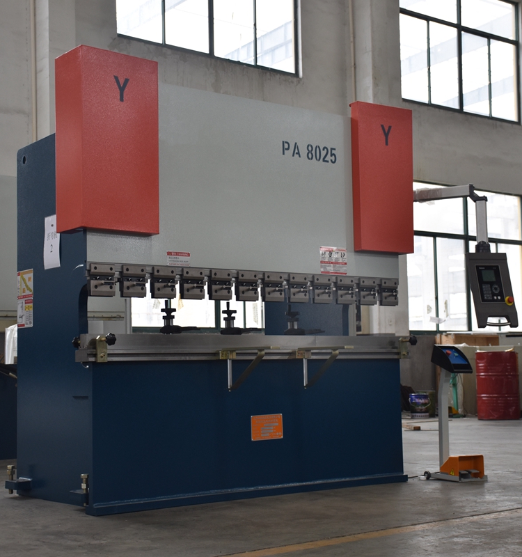 100t Cnc Metal Bending Machines, 3200 Mm Cnc Sheet Press Brake With E21 ماشین آلات خم کن فلزی 100 تنی، ترمز پرس ورق Cnc 3200 میلی متری با E21