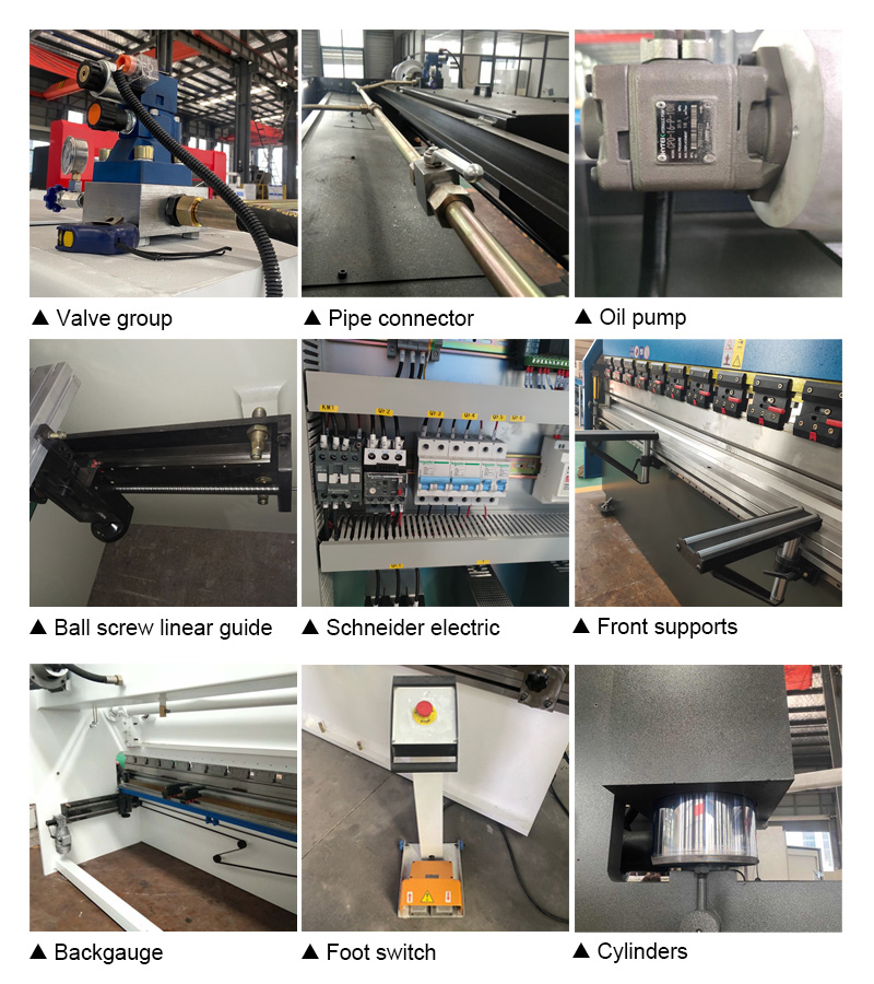 63t 2500mm Nc Carbon Steel Sheet Bending Machine Hydraulic Press Brake ترمز پرس هیدرولیک دستگاه خم کن ورق فولاد کربنی 63 تنی 2500 میلی متری Nc