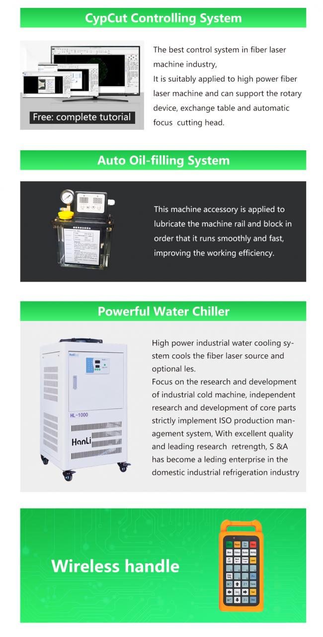 Carbon Iron Aluminum Metal Stainless Steel Cnc Fiber Laser Cutting Machine دستگاه برش لیزری فیبر Cnc فلزی آلومینیومی کربن آهن