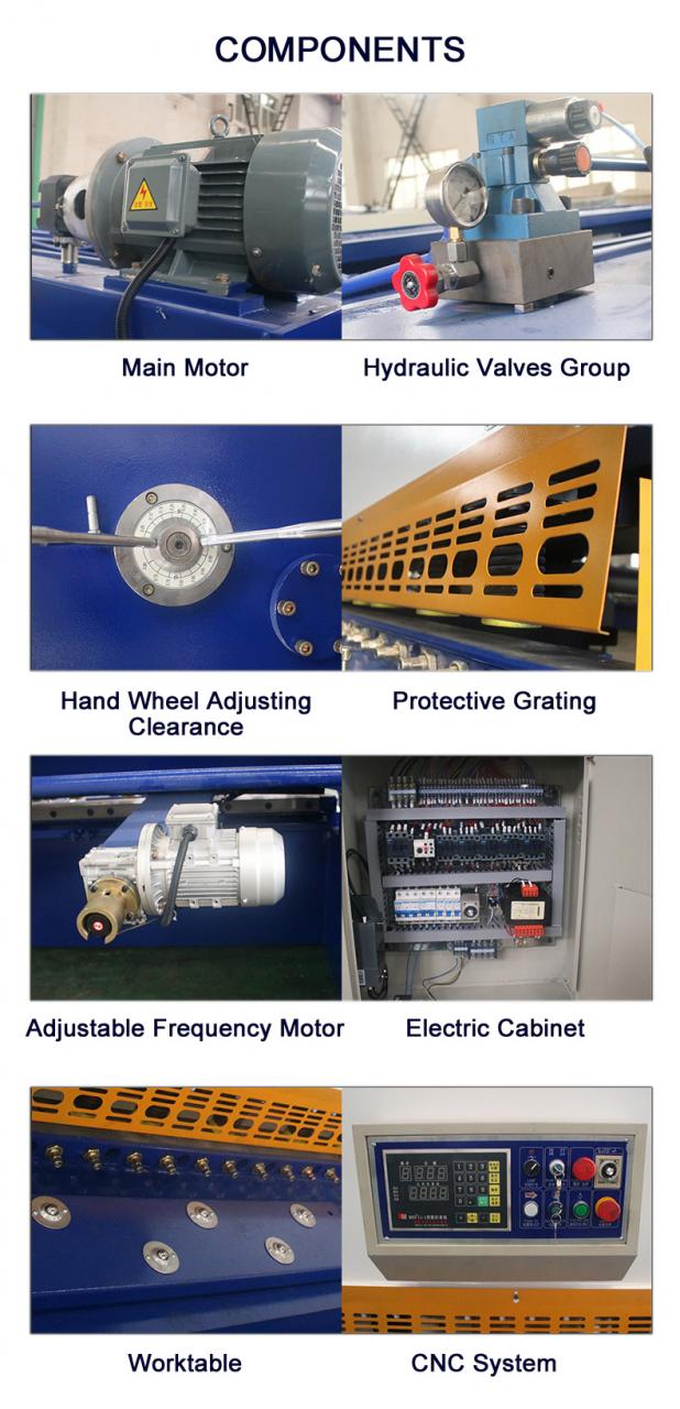 Cnc Nc Hydraulic Press Metal Guillotine Shear Machine For Carbon Stainless Steel Sheet دستگاه برش گیوتین فلزی پرس هیدرولیک Cnc Nc برای ورق فولاد ضد زنگ کربن
