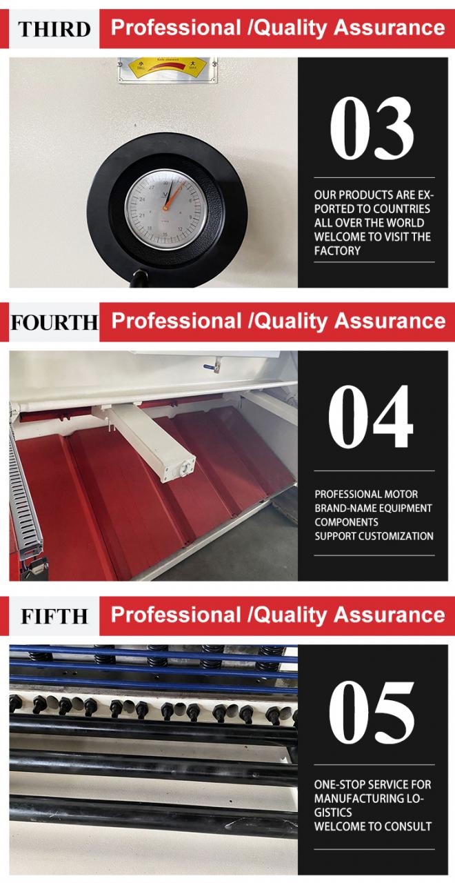 E21 8*2500 Hydraulic Cnc Guillotine Shearing Machine Steel Plate Sheet Metal Cutting E21 8*2500 دستگاه برش گیوتین Cnc هیدرولیک برش ورق فولادی