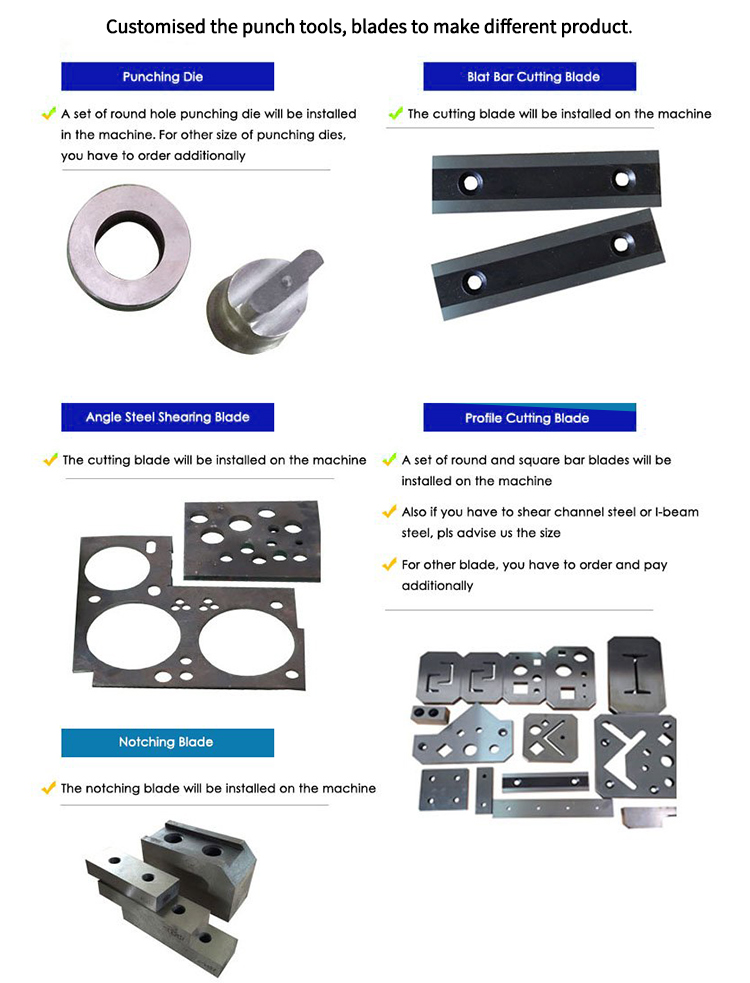 Hydraulic Ironworker 25 Ton Hand Tools Hydraulic Combined Punching And Cutting Machine ابزارآلات دستی 25 تنی هیدرولیک آیرونورکر دستگاه پانچ و برش ترکیبی هیدرولیک