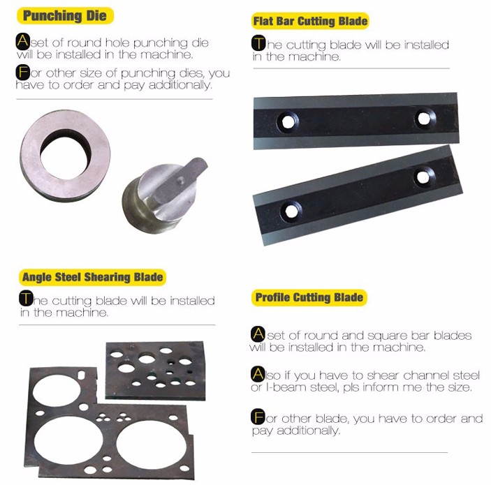 دستگاه برش و پانچ ترکیبی کارگر آهن هیدرولیک چند منظوره سری Q35y